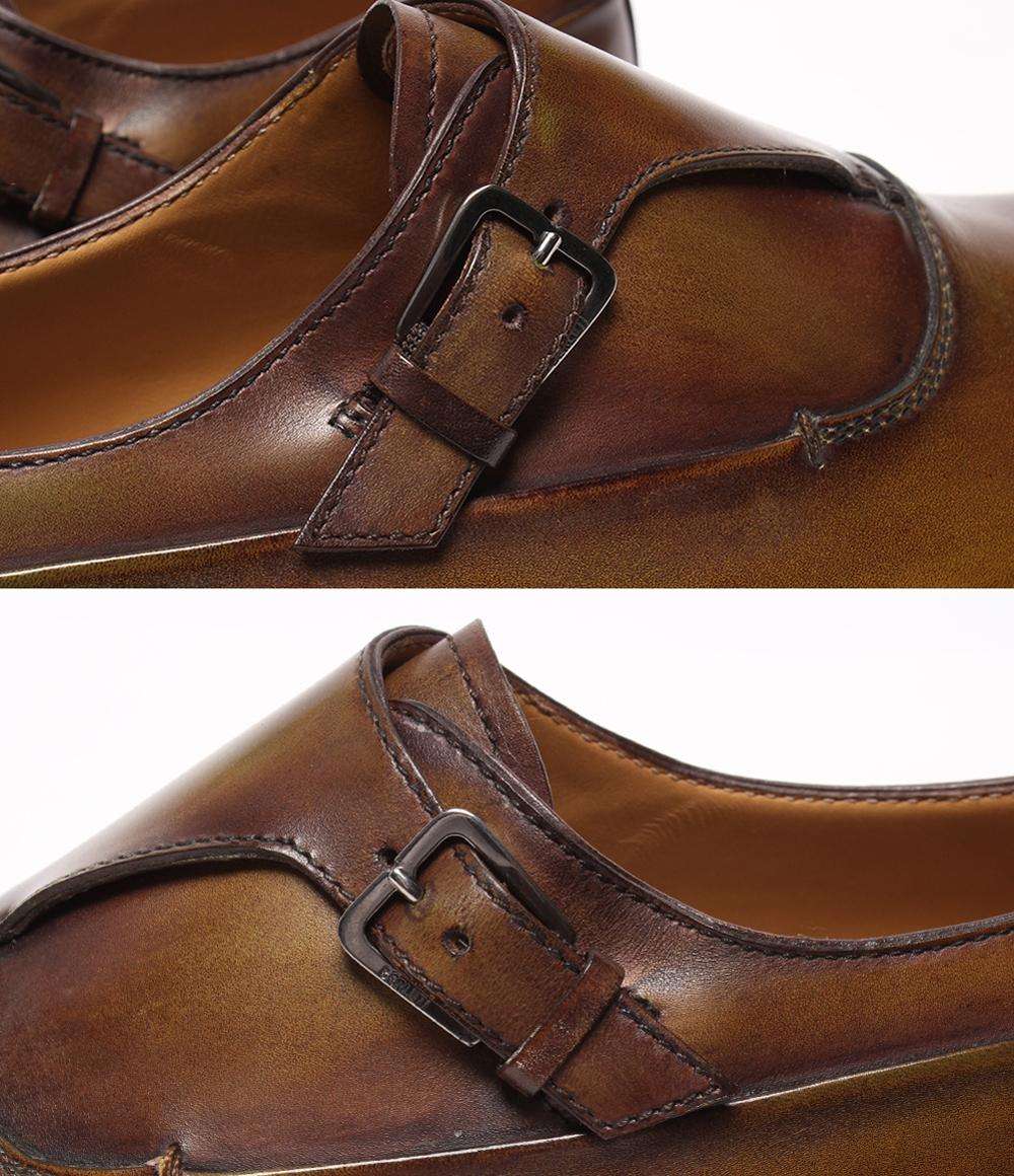 美品 Berluti シングルモンクストラップシューズ ビジネスシューズ ドレスシューズ シングルモンク メンズ SIZE 6 1/2 (26cm) ベルルッティ