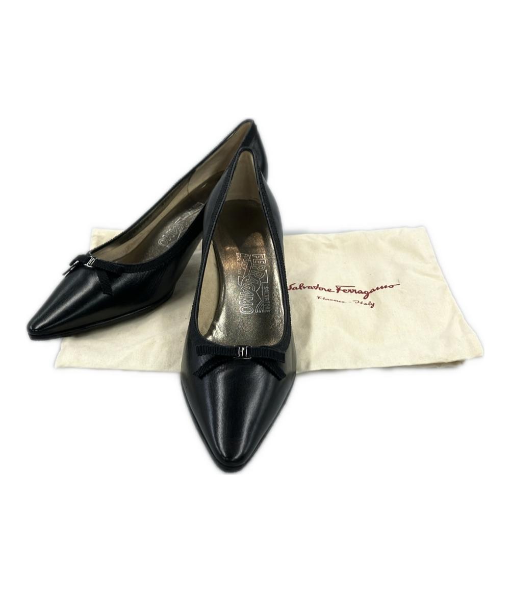サルヴァトーレフェラガモ ヴァラリボンパンプス 2DB80949 レディース SIZE 6 1/2 (M) Salvatore Ferragamo