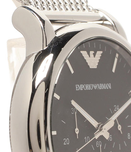 Emporio Armani 腕時計 クオーツ ブラック AR-1808 メンズ エンポリオ・アルマーニ