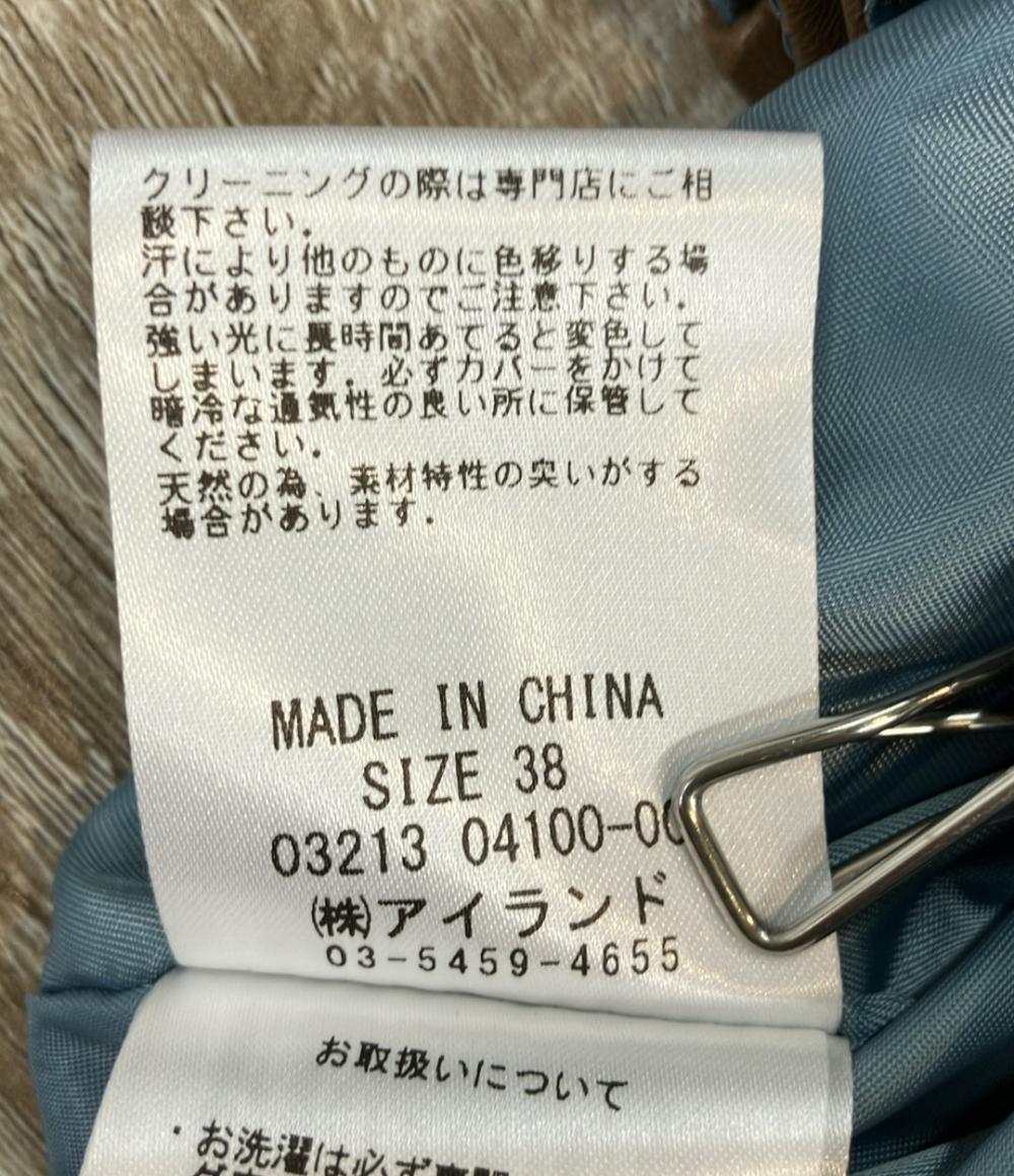 Diagram GRACE CONTINENTAL ダブルライダースジャケット ラムレザー レディース SIZE 38 (S) ダイアグラムグレースコンチネンタル