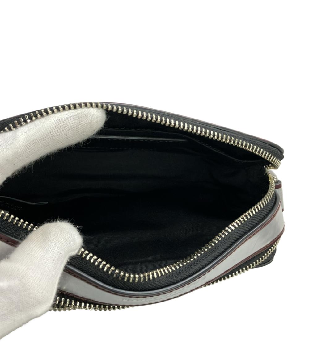 【美品】  MARC JACOBS / マークジェイコブス | チェッカー スナップショット ショルダーバッグ | ブラック/シルバー/レッド | レディース MARC JACOBS ショルダーバッグ 斜め掛け スナップショット レディース