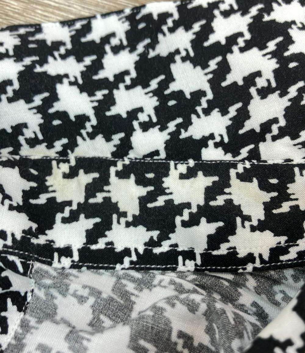 エムズブラック 長袖シャツ 千鳥格子柄 レーヨン 2223007E メンズ SIZE 40 (M) m's braque m's braque 長袖シャツ 千鳥格子柄 レーヨン 2223007E メンズ SIZE 40
