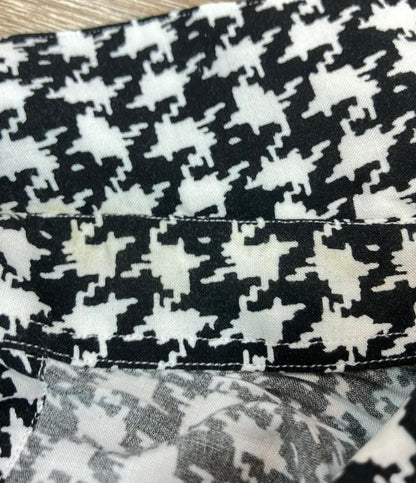 m's braque 長袖シャツ 千鳥格子柄 レーヨン 2223007E メンズ SIZE 40 (M) エムズブラック