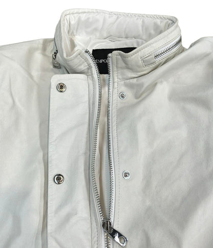 美品 エンポリオ・アルマーニ レザージャケット レディース SIZE 38 Emporio Armani