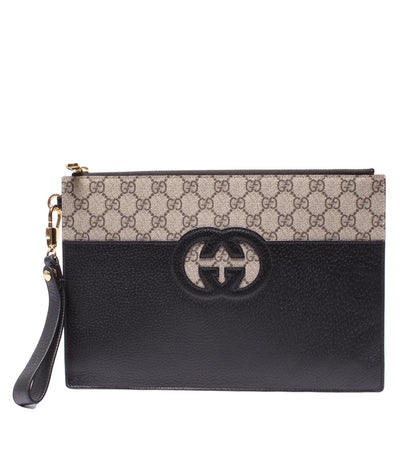 グッチ クラッチバッグ セカンドバッグ カットアウト インターロッキングG GGスプリーム 723320 ユニセックス GUCCI