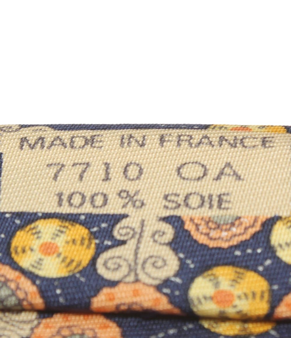 エルメス ネクタイ シルク100％ 宝石の花 メンズ HERMES