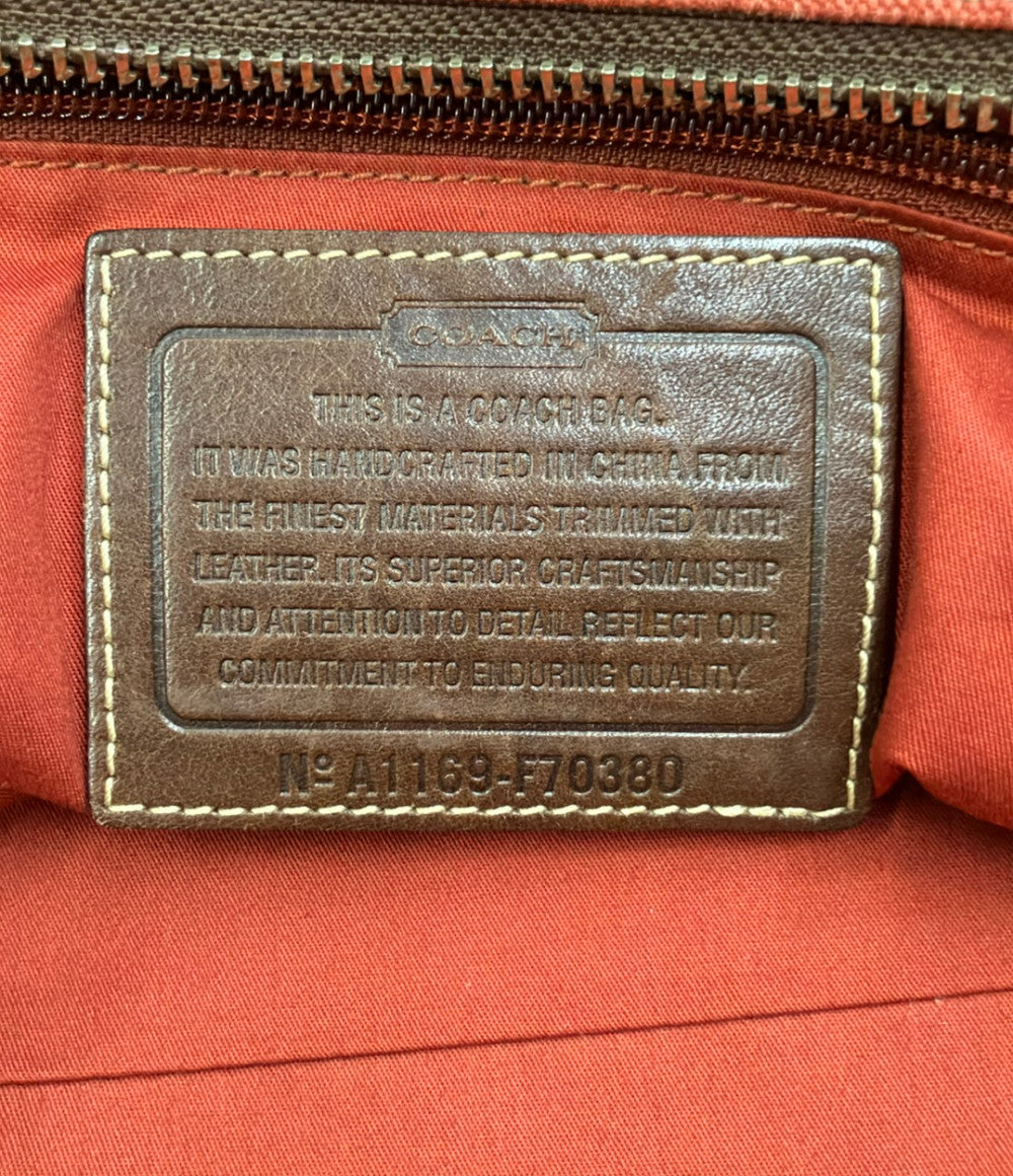 COACH 2WAY キャンバス ボストンバッグ ショルダーバッグ 斜め掛け F70380 レディース メンズ コーチ
