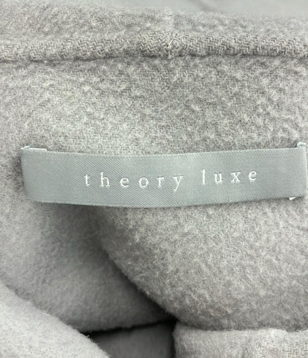 セオリーリュクス ウールカシミヤフーディロングコート アウター ジャケット レディース SIZE 38 (S) theory luxe