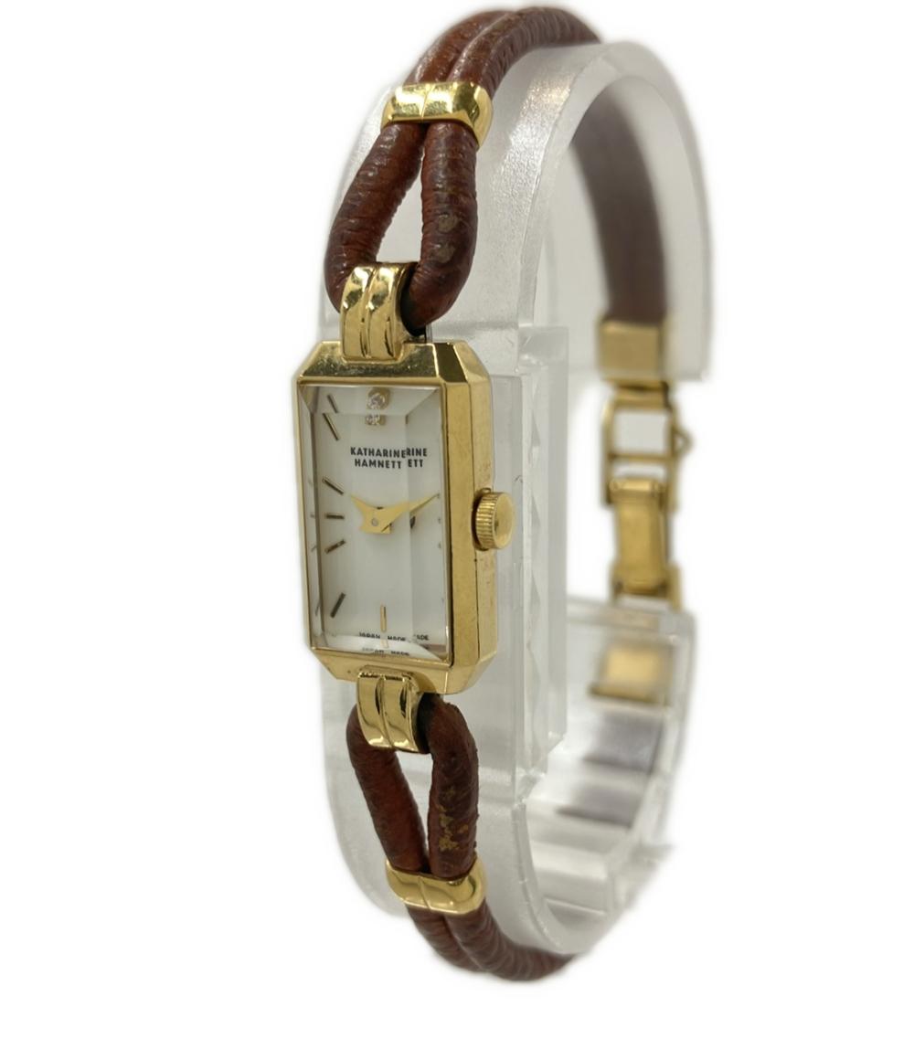 キャサリン・ハムネット 腕時計 クオーツ ホワイト KH-8805 レディース KATHARINE HAMNETT