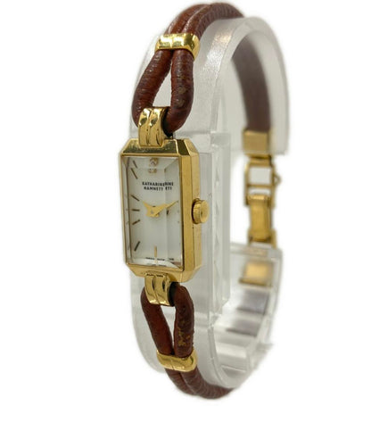 キャサリン・ハムネット 腕時計 クオーツ ホワイト KH-8805 レディース KATHARINE HAMNETT