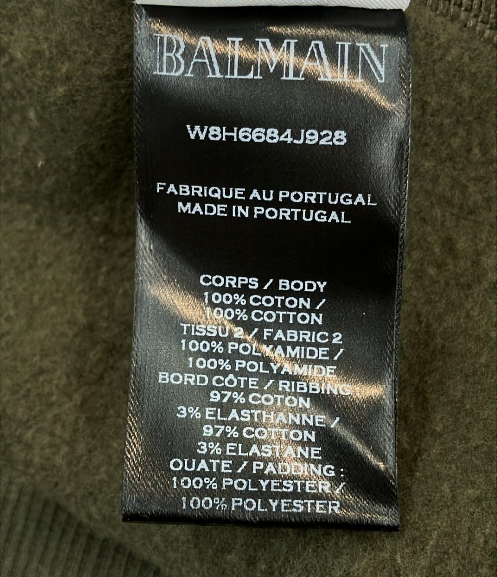 BALMAIN ジップ バイカー スウェット メンズ SIZE S バルマン