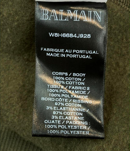 BALMAIN ジップ バイカー スウェット メンズ SIZE S バルマン