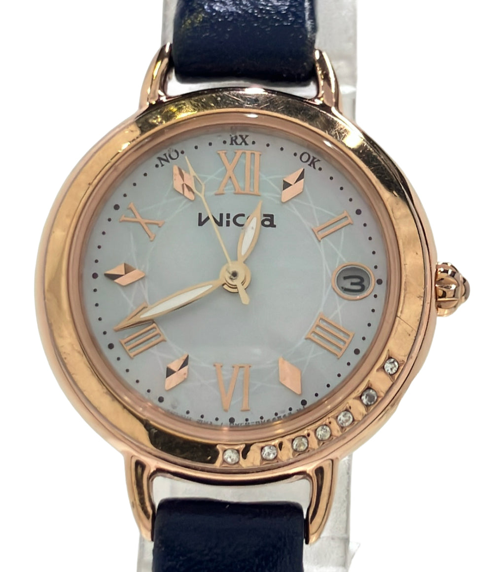 CITIZEN 腕時計 ウィッカ wicca ソーラー シェル H0F8-R008676 レディース シチズン