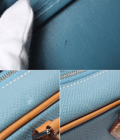 HERMES ハンドバッグ シルバー金具 □J刻印 ヴォーエプソン ミニプリュム レディース エルメス
