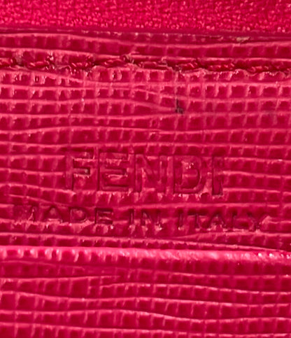 FENDI ラウンドファスナー長財布 キャンバス レザー ズッカ 8M0299 レディース フェンディ