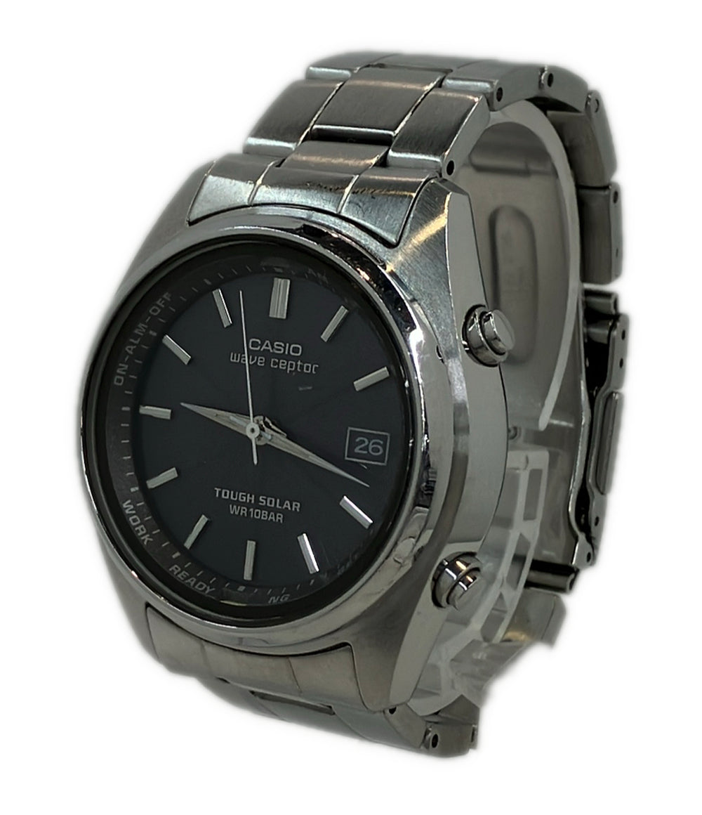 CASIO 腕時計 ウェーブセプター ソーラー ブラック WVQ-110DJ メンズ カシオ