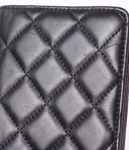 CHANEL 手帳カバー シルバー金具 16番台 マトラッセ レディース シャネル