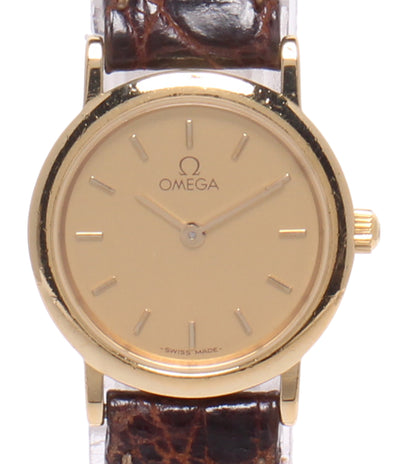 OMEGA 腕時計 de ville デ・ヴィル クオーツ ゴールド 595.0097.2 レディース オメガ