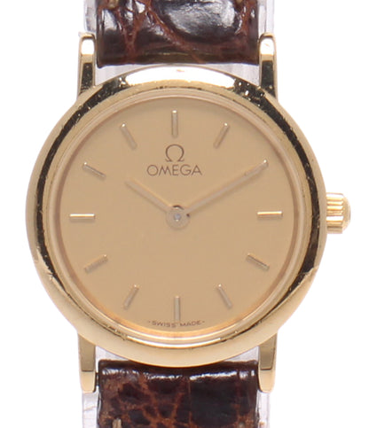 OMEGA 腕時計 de ville デ・ヴィル クオーツ ゴールド 595.0097.2 レディース オメガ
