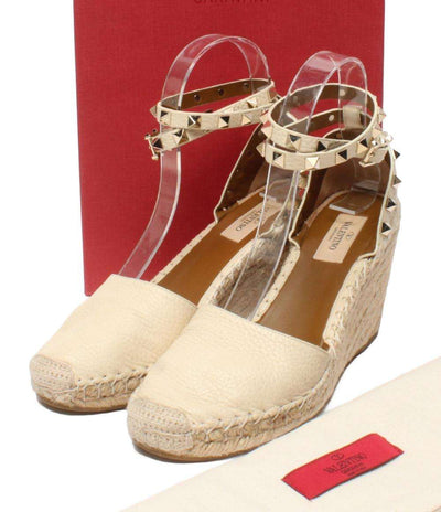 Valentino Garavani ウェッジソールサンダル ロックスタッズ MW2S0780 レディース SIZE 37 (23.5cm) ヴァレンティノ・ガラヴァーニ