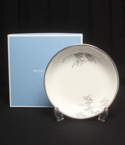 美品 ウェッジウッド マルチボウル 皿 20cm ヴェラ ウォン ヴェラレース プラチナ WEDGWOOD