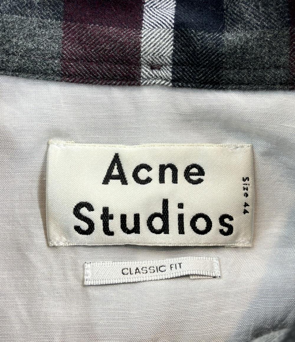 美品 アクネステュディオス 長袖シャツ チェック メンズ SIZE 44 (L) ACNE STUDIOS