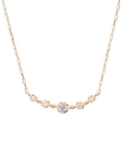美品 4℃ ネックレス K10 ダイヤモンド レディース ヨンドシー