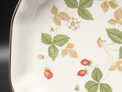 WEDGWOOD オクタゴナルディッシュ 皿 25cm ワイルドストロベリー ウエッジウッド