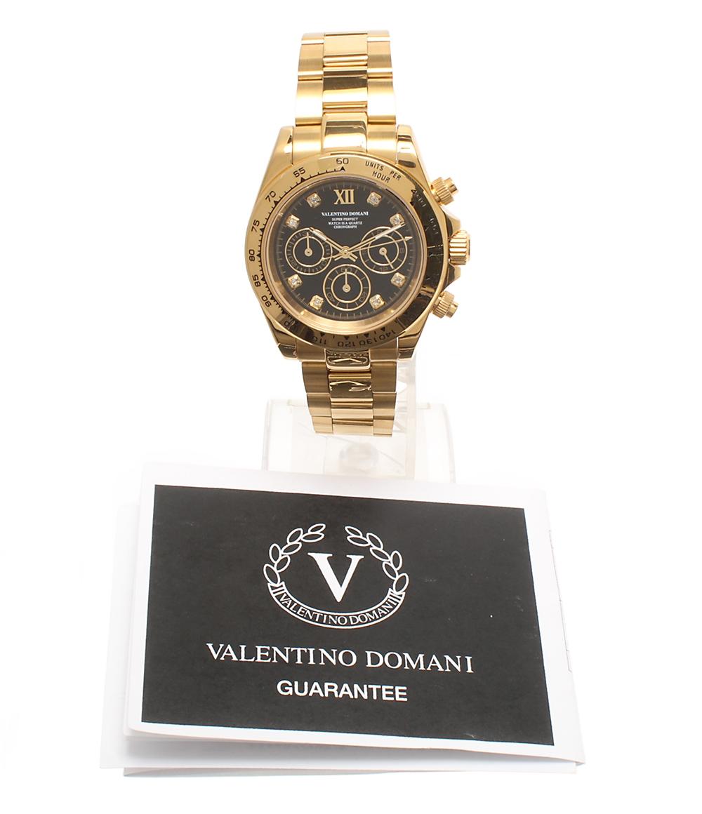 VALENTINO DOMANI 腕時計 クオーツ ブラック VD005 メンズ バレンチノ