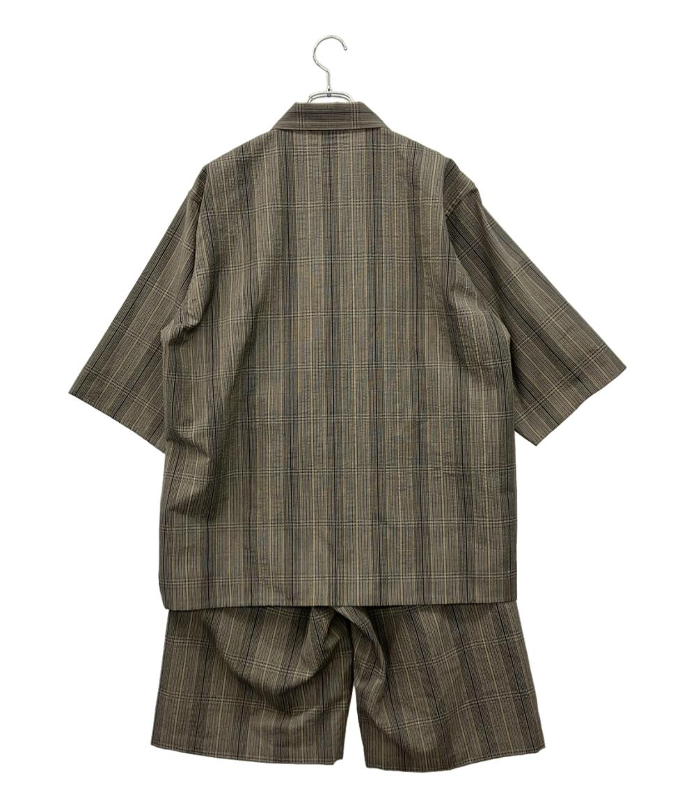 SEEALL 半袖 ジップアップブルゾン セットアップ メンズ SIZE 4 シーオール