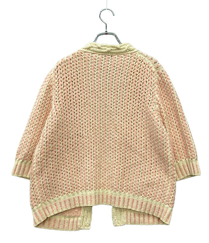 美品 CHANEL 長袖カーディガン ケーブルニット P58549K07658 レディース SIZE 38 (M) シャネル