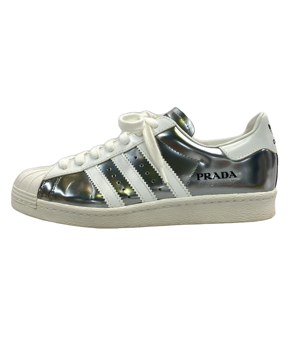 プラダ ローカットスニーカー × ADIDAS SUPERSTAR 2EG321 レディース SIZE 23.5 (M) PRADA