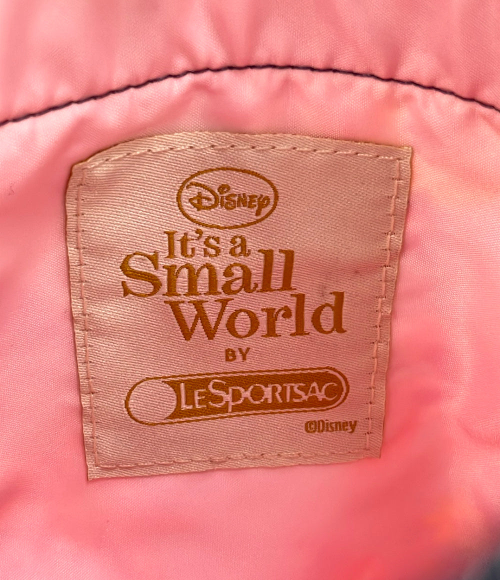 美品 LeSportsac Disney ショルダーバッグ 斜め掛け イッツ・ア・スモールワールド レディース レスポートサック ディズニー