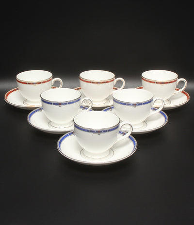美品 WEDGWOOD カップ＆ソーサー 6客セット キングスブリッジ コロラド ウエッジウッド