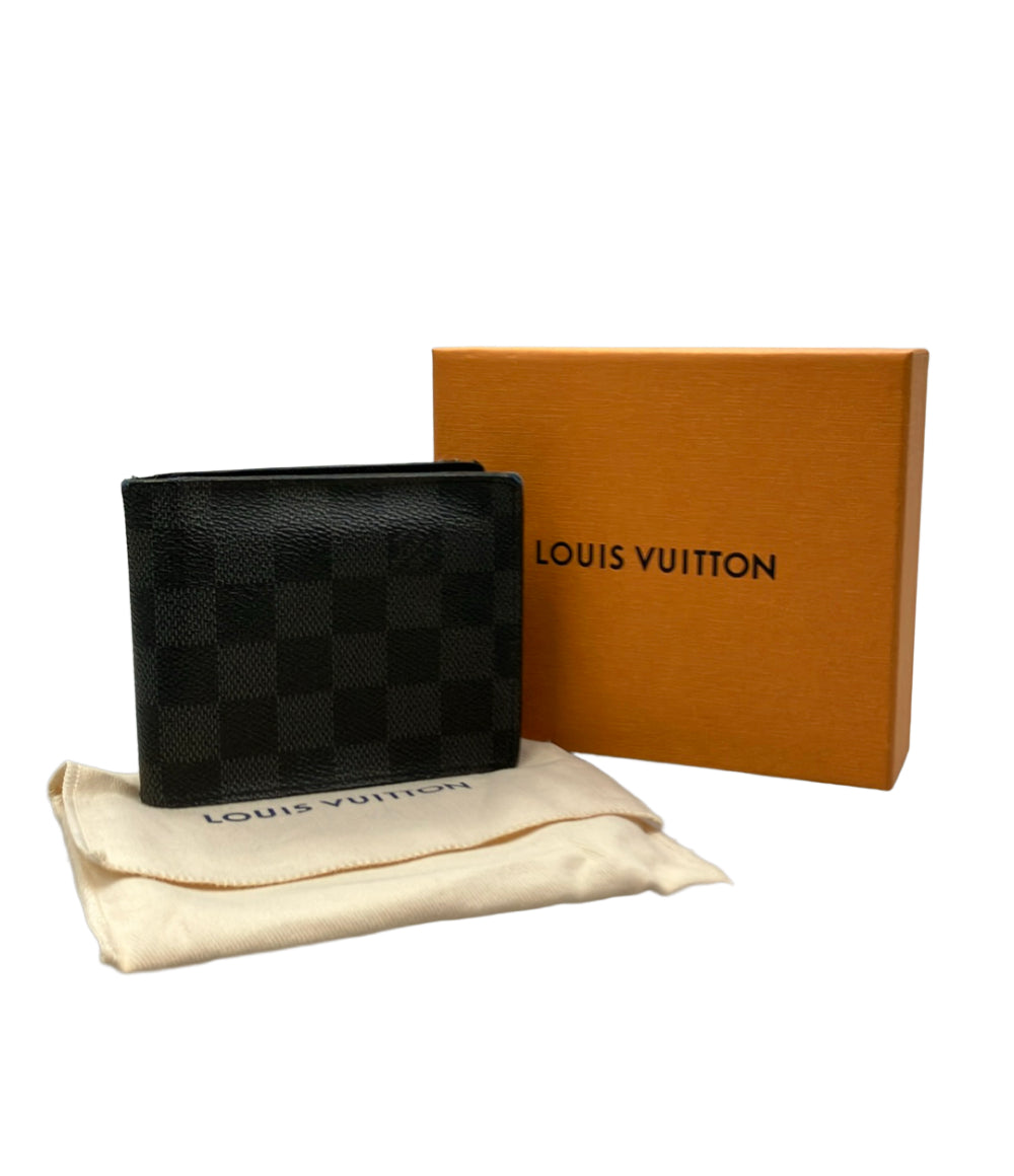 LOUIS VUITTON 二つ折り財布 ポルトフォイユ マルコNM ダミエ グラフィット N63336 メンズ ルイ・ヴィトン