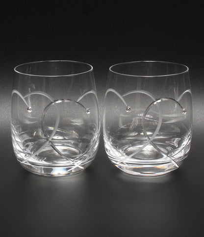 美品 WEDGWOOD グラス タンブラー 2点セット ペア プロミシス トゥー ハーツ ウェッジウッド