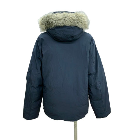 美品 ザノースフェイスパープルレーベル フーデッドファー シームレス ダウンジャケット レディース SIZE M THE NORTH FACE PURPLE LABEL