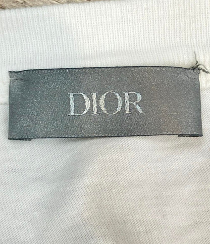 Christian Dior ERL 半袖Tシャツ × ERL ロゴ刺繍 ダメージ加工 ERL Relaxed Fit Tee 313J647A0817 メンズ SIZE L クリスチャンディオール