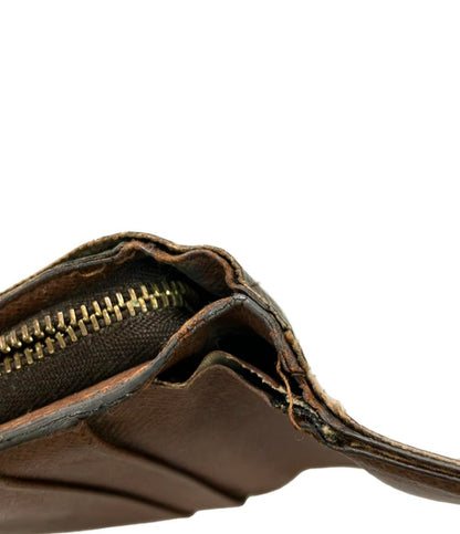 訳あり LOUIS VUITTON 二つ折り財布 モノグラム ポルトパピエジップ M61207 レディース ルイ・ヴィトン