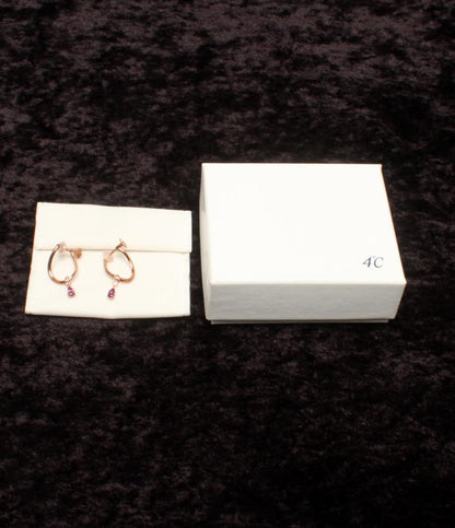 4℃ イヤリング SV SV925 ロードライトガーネット レディース ヨンドシー