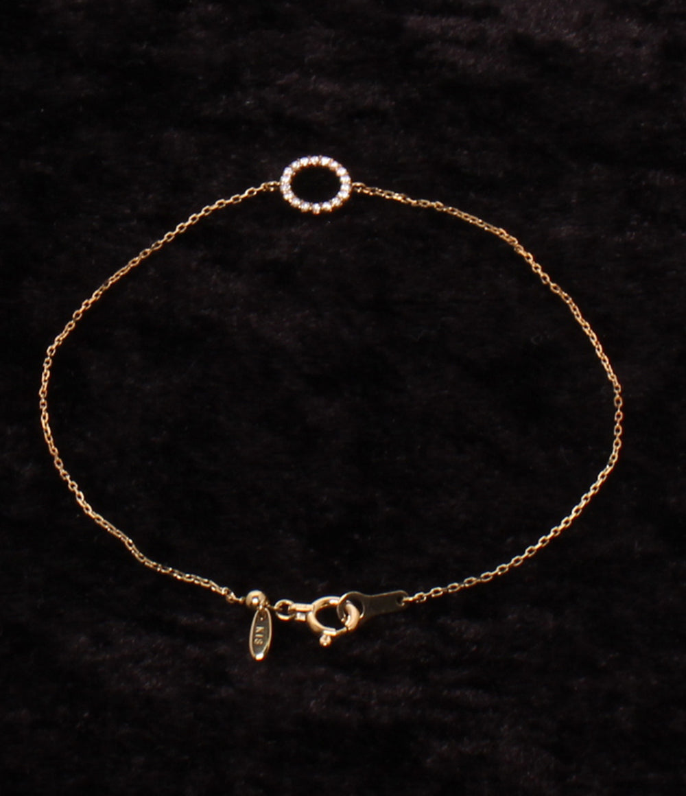 美品 ete ネックレス K18 ダイヤ 0.03ct ブレスレット K18 ダイヤ 0.05ct  2点セット レディース エテ