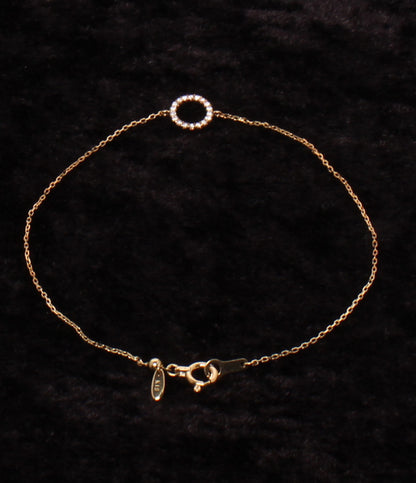美品 ete ネックレス K18 ダイヤ 0.03ct ブレスレット K18 ダイヤ 0.05ct  2点セット レディース エテ
