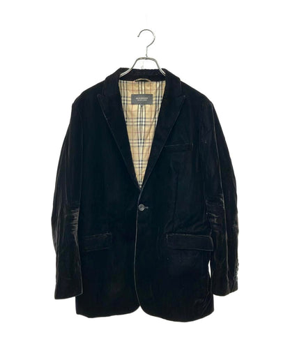 BURBERRY BLACK LABEL テーラードジャケット ベロア BMP36-114-09 メンズ SIZE M バーバリーブラックレーベル