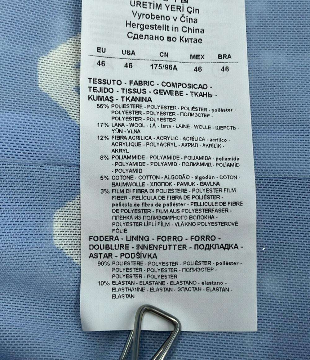 美品 エンポリオ・アルマーニ セットアップ 半袖ジャケットスカート ノーカラー ジップアップ レディース SIZE 1 (M) Emporio Armani