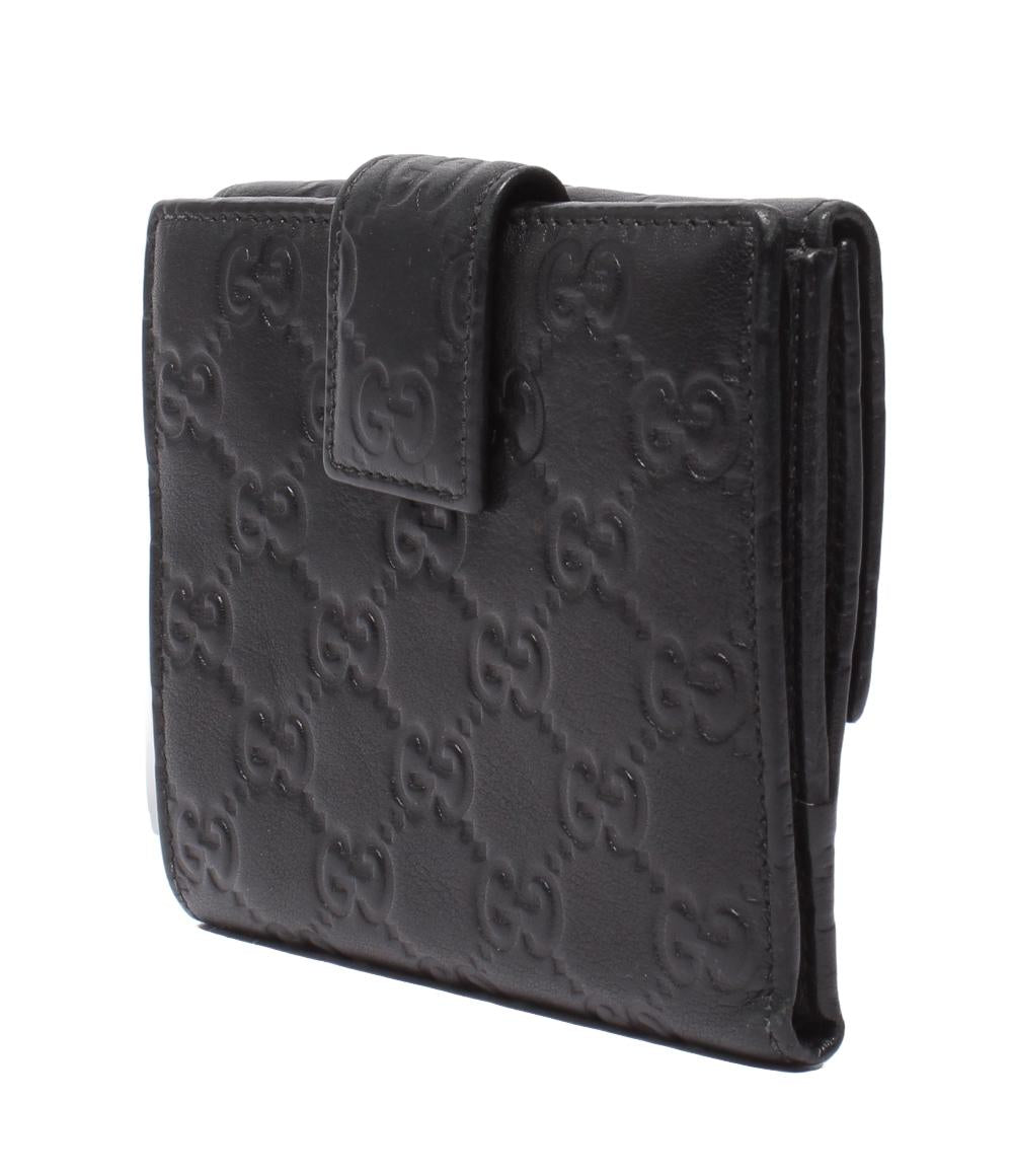 GUCCI グッチ Wホック 財布 グッチシマ レザー 折り財布 GUCCI（グッチ） GUCCI SSIMA Bi-Fold Wallet 折りたたみ財布 二つ折り