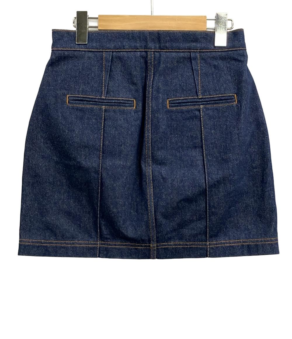 美品 フェンディ レイヤード デニムスカート FLQ553 ALC1 レディース