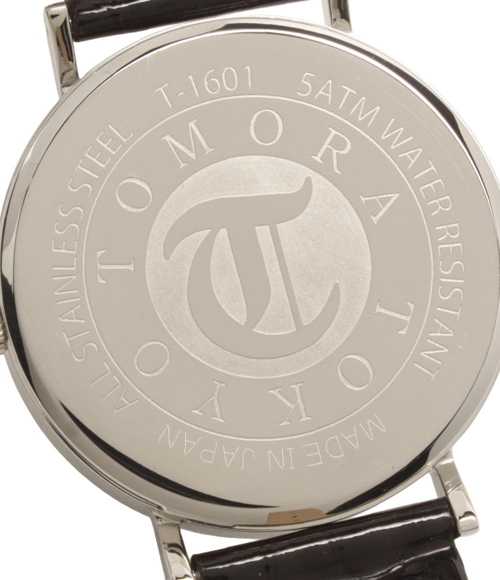 TOMORA TOKYO 腕時計 クオーツ ブラック T-1601 メンズ トモラトウキョウ