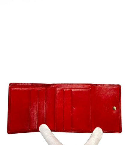 ルイ・ヴィトン ダブルホック 二つ折り財布 ポルトモネ ビエ カルトクレディ エピ M63487 レディース LOUIS VUITTON