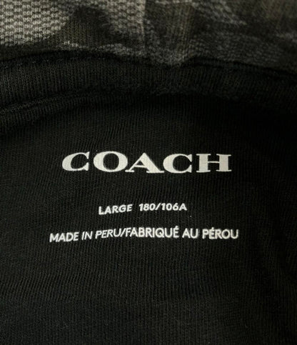 COACH パーカー ジップ シグネチャーモノグラム シグネチャー ジップアップパーカー メンズ SIZE LARGE (L) コーチ