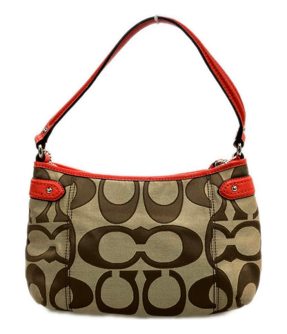 コーチ ショルダーバッグ 肩掛け 斜め掛け 2WAY キャンバス レザー シグネチャー F24063 レディース COACH